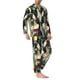 thumbnail image 2 of Balery Colorful Bulldog Duo Pijama para Hombre de Dos Piezas con Manga Larga, Conjunto de Dormir y Descanso Suave con Bolsillos-Small, 2 of 7
