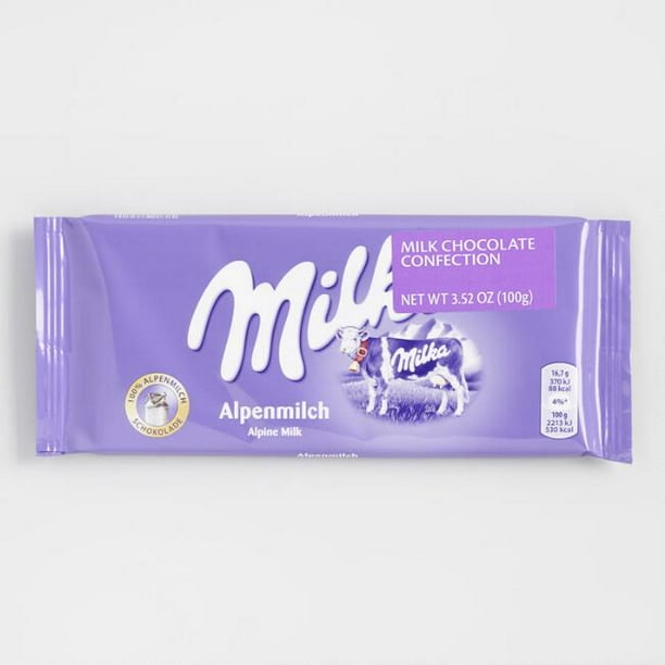 Milka Alpine Milk Chocolate Bar (Pack of 2)