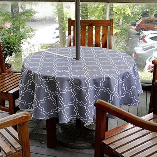 Lamberia Patio Outdoor Umbrella Tablecloth With Zipper And Patio Outdoor Umbrella Tablecloth