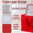 thumbnail image 4 of Portable Lunch Cooler Bag Folding Insulation Picnic Ice Pack Food Thermal Bag Drink Carrier Insulated Bag Beer Delivery Bag, 4 of 7