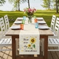 thumbnail image 4 of Table Runners 72 Inches Long Dress Scarves, Sunflower Farmhouse Kitchen/Dining Table Runner, Coffee Tablerunners, Vintage Botanical 16x72 Inch, 4 of 9