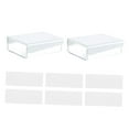 thumbnail image 2 of Self Adhesive Desk Drawer Office Accessories Stationery Pencil Tray Desktop Organizer for Living Room Bedroom Pantry Closet Study Room White Small, 2 of 8