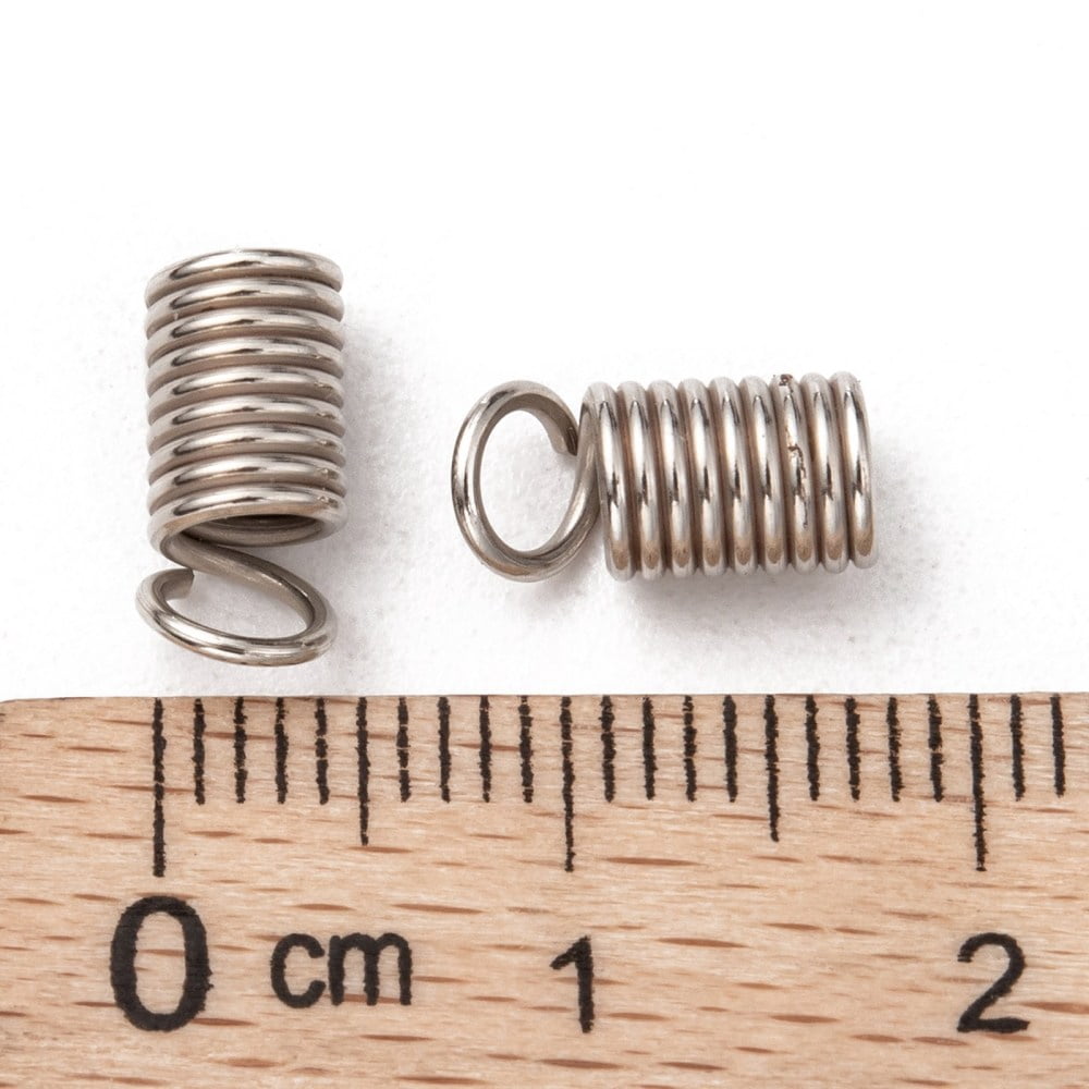 500gs Iron Coil Cord Ends 9x5mm Hole: 3.5mm about 1800pcs/500g
