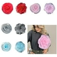 thumbnail image 2 of Necvior Large Rose Flower Brooches Jewelry Shirt Coat Safety Pin Wedding Party Brooch, 2 of 20