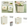 thumbnail image 2 of lanema Wall Mounted Hanging Trash Bin Kitchen Trash Can Cabinet Door Bathroom Trash Can, 2 of 13