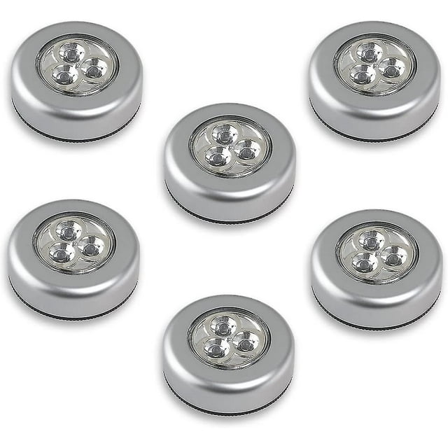 Juego de 3 lámparas LED con baterías YONGSHENG Luz blanca 6 piezas