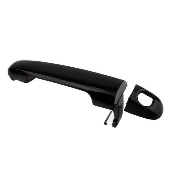 BOXI Front Left or Front Right Side Outer Exterior Door Handle with Keyhole Compatible for Hyundai Elantra 2006 2007 2008 2009 2010 2011 2012 2.0L l4 | Smooth Black | Replaces 80698 82652-2H000