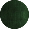 thumbnail image 1 of Ahgly Company Indoor Round Abstract Emerald Green Contemporary Area Rugs, 3' Round, 1 of 4