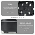 thumbnail image 4 of Black Plastic Flower Pot with Drainage Holes for Vertical Gardening and Storage 2pcs Large Capacity, 4 of 8