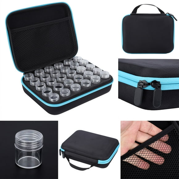 Caja de almacenamiento de pintura de diamantes, 30 ranuras, accesorios de pintura de diamantes para bordado de diamantes, caja de almacenamiento de herramientas, caja de bordado de diamantes, confiabilidad excepcional Jadeshay A