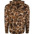 thumbnail image 2 of Drake Waterfowl Men's Performance 8-Shot Hunting Casual Stretching Hoodie with Kangaroo Pocket, Lined Hood & Embroidered Logo, Old School, Medium, 2 of 6