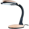 thumbnail image 2 of Lavish Home Natural Sunlight Desk Lamp with Adjustable Gooseneck, Woodgrain, 2 of 8