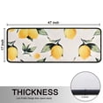 thumbnail image 5 of Kitchen Rugs Sets Of 2,Yellow Lemon Fruits White Pattern Anti Fatigue Kitchen Mat Rugs Non Slip Washable,Decorative Kitchen Floor Mats for Kitchen,Sink,Laundry,17"x47"+17"x47", 5 of 5