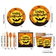 thumbnail image 3 of HHGBAD Halloween Party Supplies, Paper Plates and Cups Set, 60 pcs Tableware for Festive Gatherings, Disposable, Convenient for Picnics, Outdoor Events, Easy Cleanup, 3 of 4