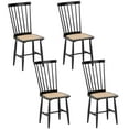 thumbnail image 1 of Costway Dining Chairs Set of 4 with PE Rattan Seats for Dining Room, Kitchen, Restaurant, 1 of 10