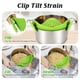 thumbnail image 2 of Colador de pasta, colador de olla con clip de silicona – Coladores y colador de silicona, colador de alimentos, escurridor de pasta, (verde), 2 of 5