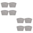 thumbnail image 1 of Bewildely Manteles individuales de PVC para redonda de 4 piezas, almohadilla limpia en forma de cuña, aislamiento térmico, tapete Gris 2Conjunto, 1 of 6