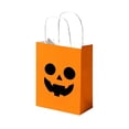 thumbnail image 2 of Halloween Candy Gift Bags,Pumpkin Style Kraft Paper Candy Goodie Bags with Handle,Perfect for Candy,Treats,and Party Favors, 2 of 6