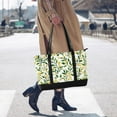 thumbnail image 4 of FORMRS Canvas Laptop Tote Bag for Women with 15.6" Computer Compartments Shoulder Handbag, Olive Leaf, 4 of 7