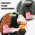 thumbnail image 4 of Fuzoiu Monster Truck,Truck Cartoon Print 2 Pack Kick Mat Back Seat Protector With 3 Storage Pockets, Universal Car Seat Back Organizer For Kids Pets, Waterproof Backseat Protector For Most Car, 4 of 8