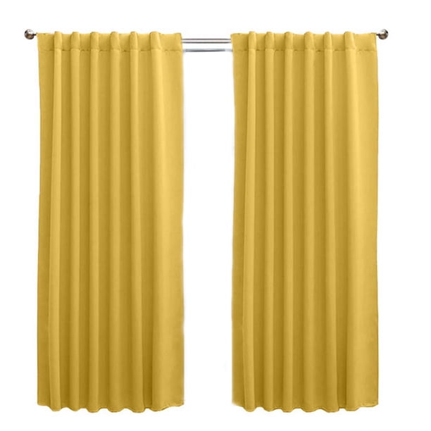 Cortinas BLACKOUT LARGA Vianney Catania Mostaza