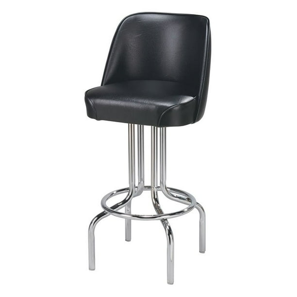 Regal Bucket Seat 26 in. Chrome Counter Stool