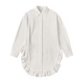 thumbnail image 4 of Aqestyerly Women's Flounce Hem Blouse - Spring Casual top with Ruffle Sleeve Detailing, 4 of 8
