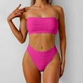 thumbnail image 2 of XIYON Tankini Swimsuits For Women Bikini Top With High Waist Bottom Summer Beach Two Piece Outfit For Swimming Vacation Vintage Beachwear, 2 of 5