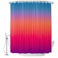 thumbnail image 2 of Blue Purple Orange Waterproof Fabric Shower Curtain,Modern Ombre Abstract Art Waterproof Fabric Shower Curtain for Bathroom Curtains Bathtubs Hotel Shower Curtains with 12 Hooks Stall 48x72in, 2 of 8