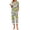 Colorful-Floral, variant on Weekease Printed Two Piece Pajama Sets for Women V Neck Short Sleeve Tops and Capri Casual Summer Sleepwear