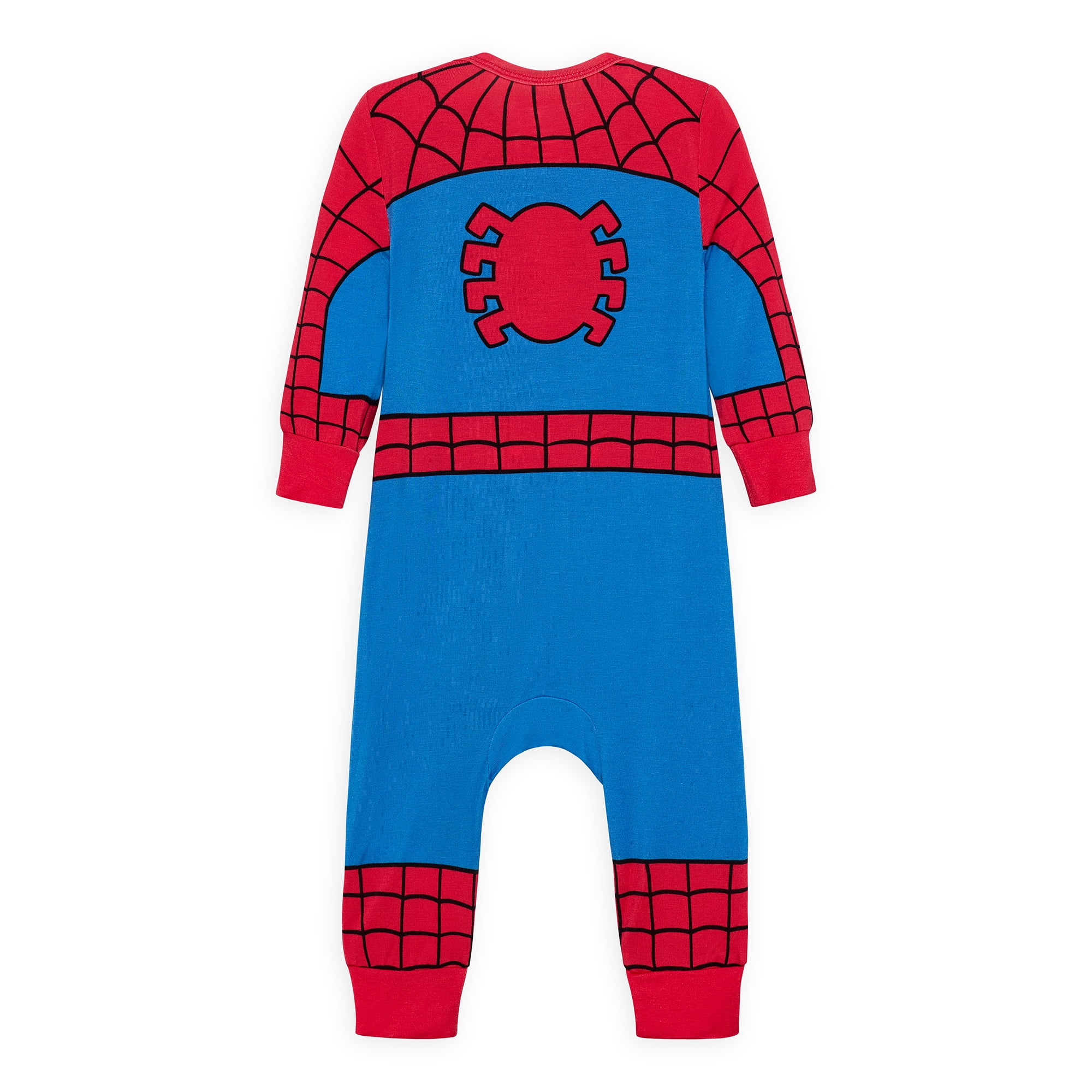 Spiderman Baby Boys Cozy and Comfortable Viscose Cosplay Coverall, Sizes 0/3M-24M