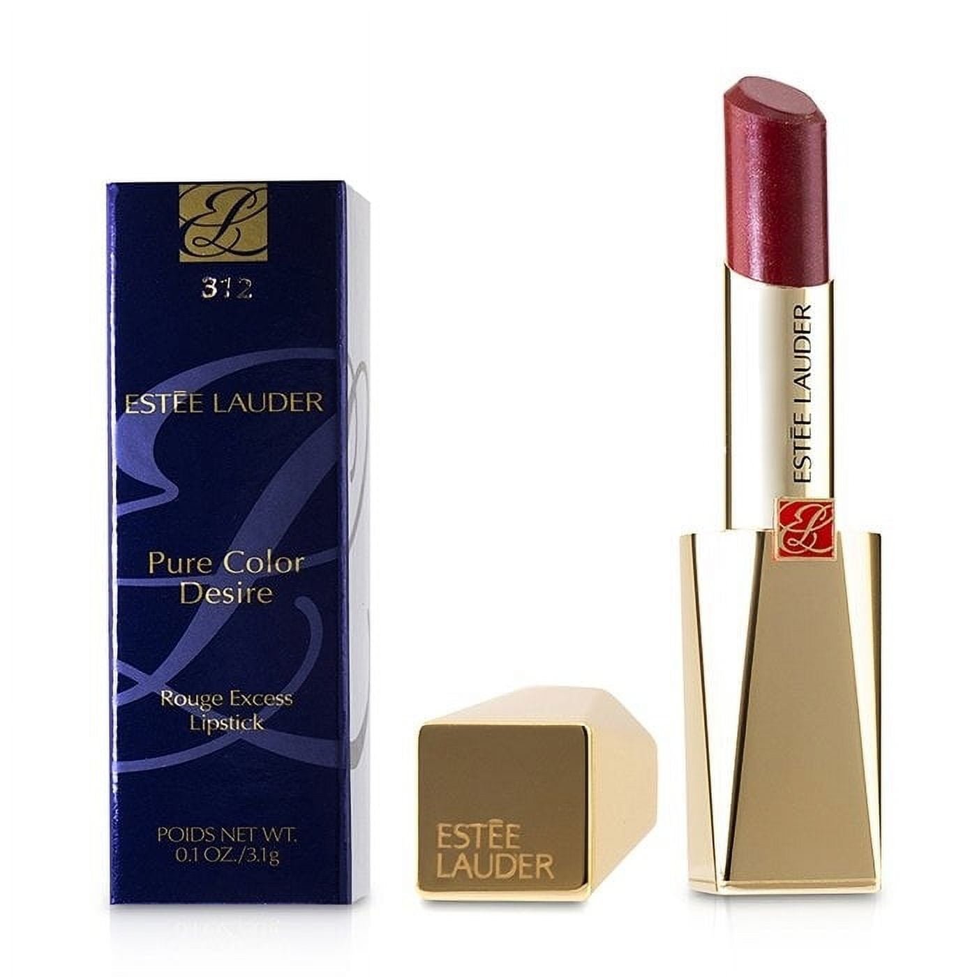 Estee Lauder 236975 0.1 oz Pure Color Desire Rouge Excess Lipstick - No.312 Love Starved - Chrome