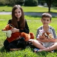 thumbnail image 6 of Muiteiur 4Pcs Fox Stuffed Animal 22'' Fox Plush with 3 Babies in Her Zippered Tummy, 6 of 8