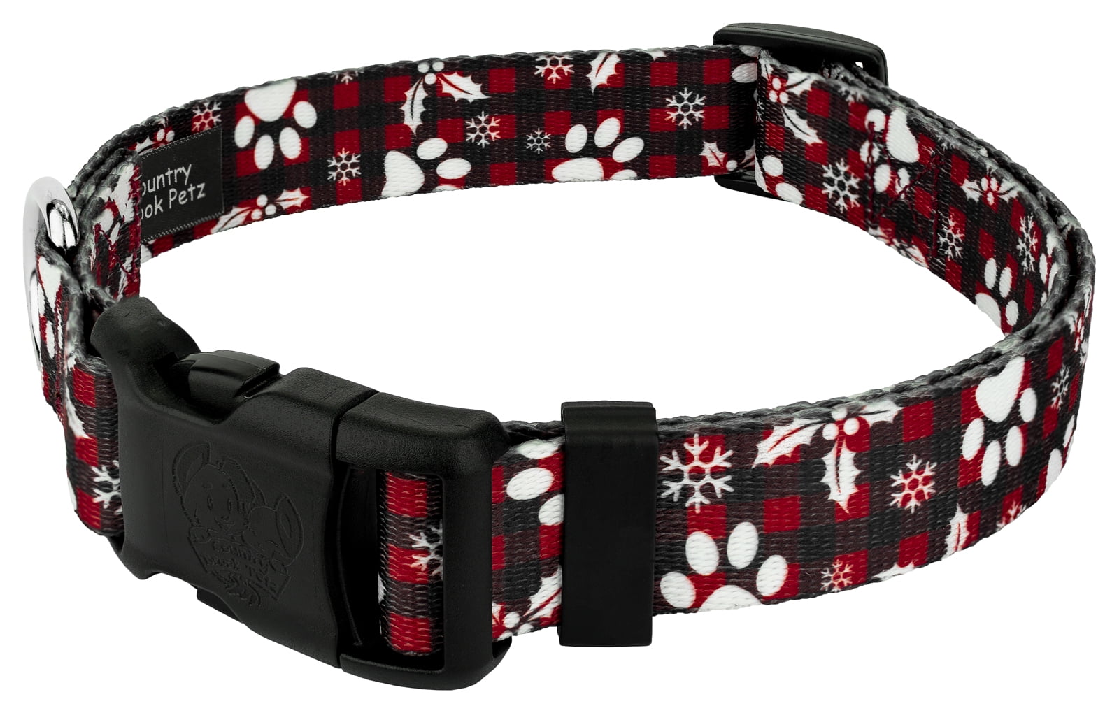 Country Brook Petz® Christmas Plaid Everyday Dog Collar and Leash, Large