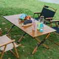 thumbnail image 2 of Mesa y sillas plegables para exteriores, taburete plegable, juego de mesa portátil para Picnic y Camping, silla plegable para acampar, muebles de exterior, 2 of 4