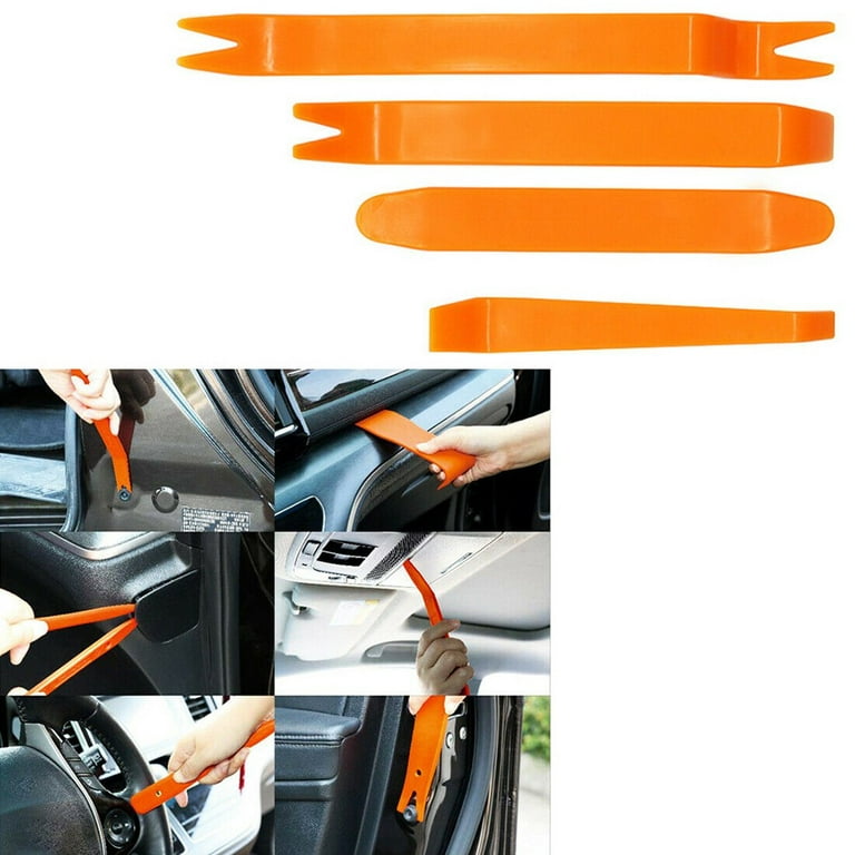 Yannee 5 Pcs Door Pry Panel Car Trim Removal Tool Kit Clip Plastic
