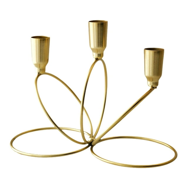 Candelabro Candelabro 21x10.5x15.5cm para Festivales Celebraciones Accesorios Dorado