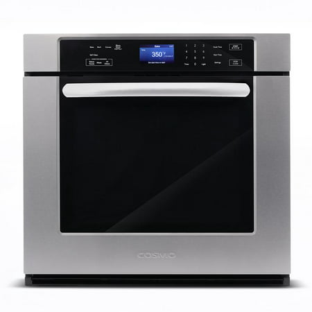 Cosmo COS-30ESWC 30 in. 5 cu. ft. Single Electric Wall Oven with True European Convection and Self Cleaning in Stainless (Best Self Cleaning Oven)