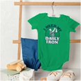 thumbnail image 4 of I Need My Daily Iron Golfer Golf Joke Romper Boys or Girls Infant Baby Brisco Brands NB, 4 of 6