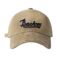 thumbnail image 4 of LiuXxxx Spring Summer Wide Brim Embroidered Letter Soft Top Hat Sun Fashionable Unisex Baseball Cap Khaki, 4 of 4