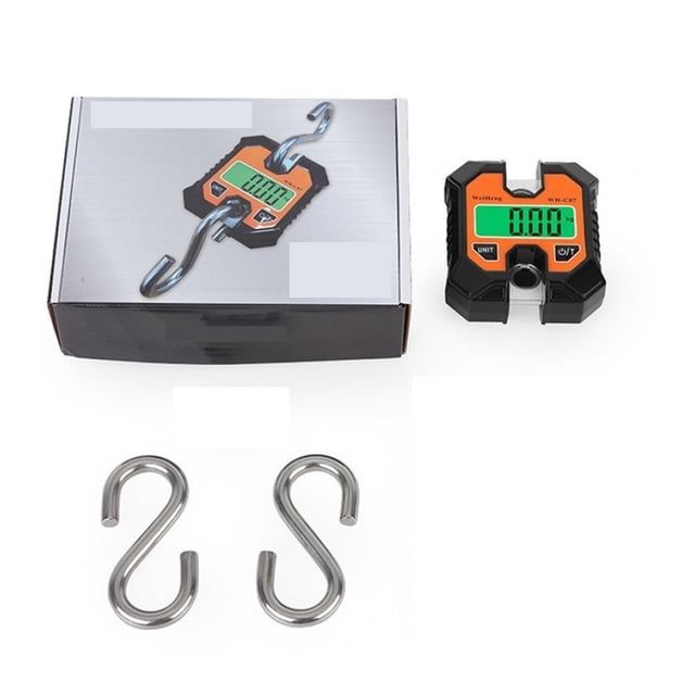 Mini Crane Scale - Hanging Scale Deer Scale Hanging with Large LCD Display, Hold & Tare Functions ,Weighing Accurate