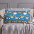thumbnail image 4 of Kdxio Corgi Dog Face Pattern Pillowcase with Envelope Closure,20" x 36" Pillow Cases,Gifts for Men or Women-No pillow, 4 of 5
