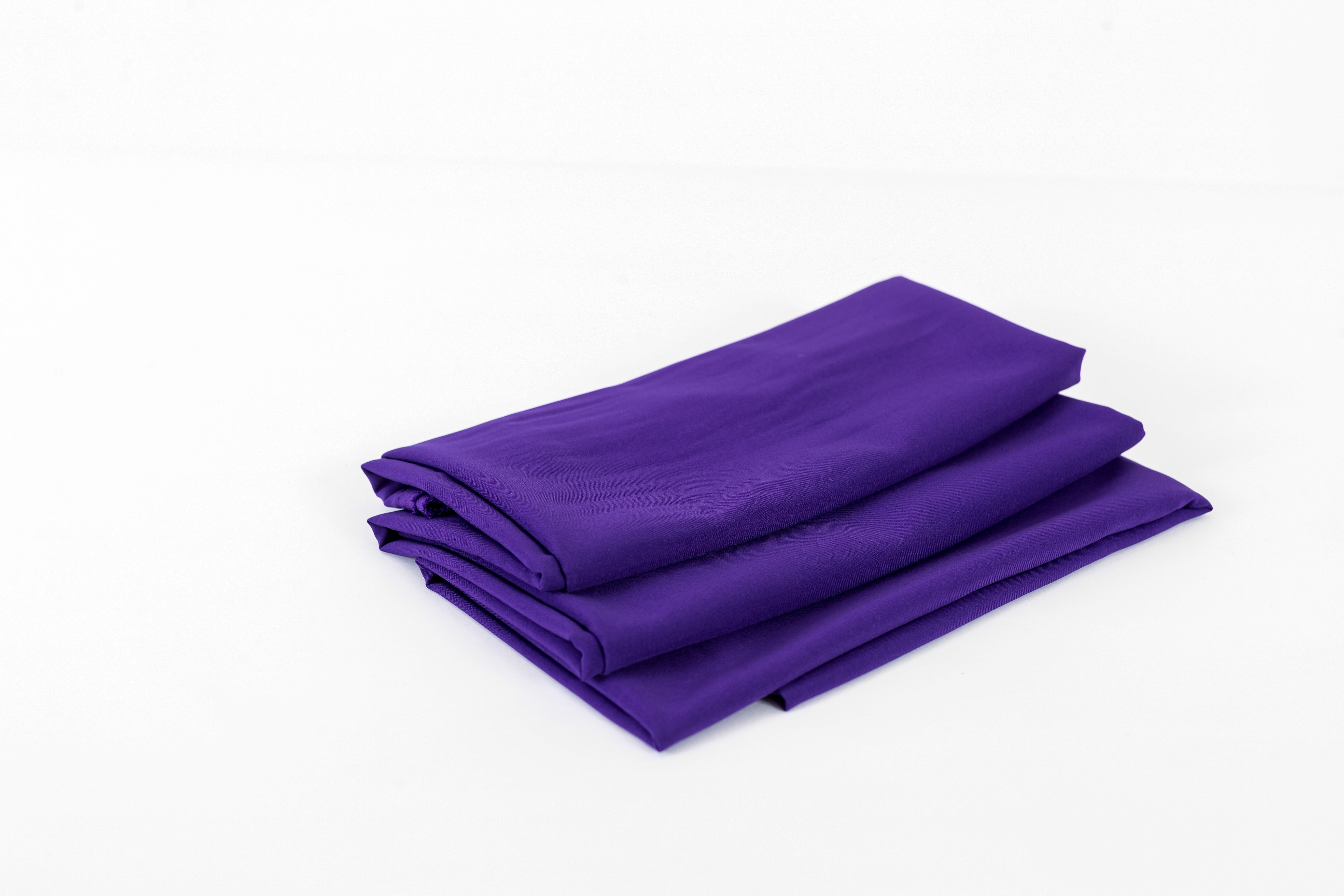 Romex Textiles Polyester Spandex Peachskin Woven Fabric for Dresswear and Arts & Crafts (3 Yards) - Purple