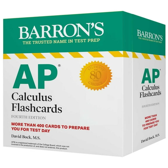 AP Calculus Flashcards, Fourth Edition: Up-to-Date Review and Practice   Sorting Ring for Custom Study