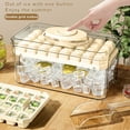 thumbnail image 5 of Refrigerator Ice Tray With Lid And Storage Box, One Click Press Ice Maker For Freezer, DIY Iced Cocktail Tea Coffee, Food Grade Plastic Ice Cube Container, Stackable Ice Tray Bin With Shovel, 5 of 8