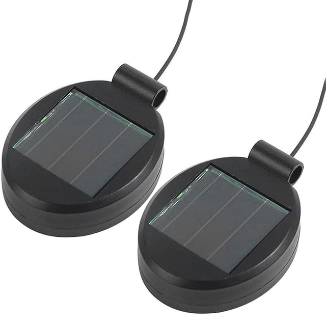 Paquete De 2 Paneles De Parte Superior De Repuesto De Luz Solar Para Linternas Colgantes, Lámpara De Farol Solar Para Exteriores, Accesorio Superior De Repuesto Led Vogacara HA037458-00