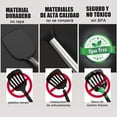 thumbnail image 3 of 38 Pieces Kitchen Utensil Set, Silicone Cooking Utensil with Stainless Steel Handle, Heat Resistant Non-Stick BPA, Kitchen Cooking Utensils Set for Cooking, Baking and Mixing, Black, 3 of 7