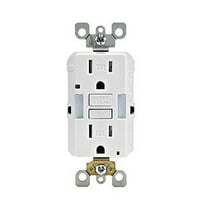 Leviton 15 amps 125 volt Duplex White GFCI Outlet 5-15R 1 pk
