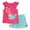 Hot Pink, variant on Afdoent Girl Outfits Kids Girls Summer Cartoon Print Fly Sleeve T Shirt Tops And Plaid Shorts 2Pcs Outfits Clothes Set Children's Clothing 2025 Cute Suit 2-3 Years