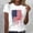 04White, variant on American Flag Shirts Summer Shirts Usa Patriotic Tops Women's Casual and Fashionable Printed T-shirt with Round Neck and Short Sleeved Top Pink 3X